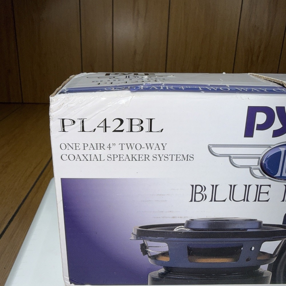 Pyle Audio Car Speakers PL42BL 4" 180 Watt 2 Way (pair) Blue Label New - Picture 10 of 12